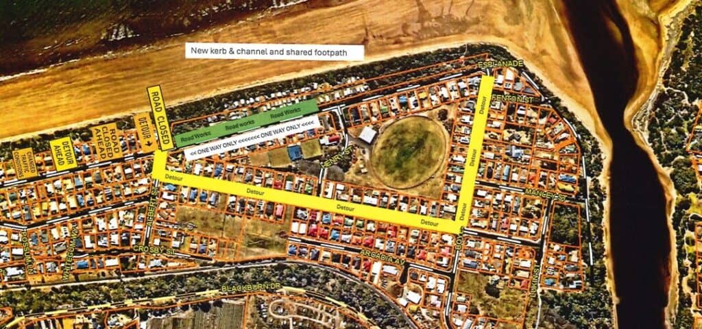 map of pathway section 