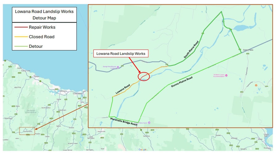 map of works