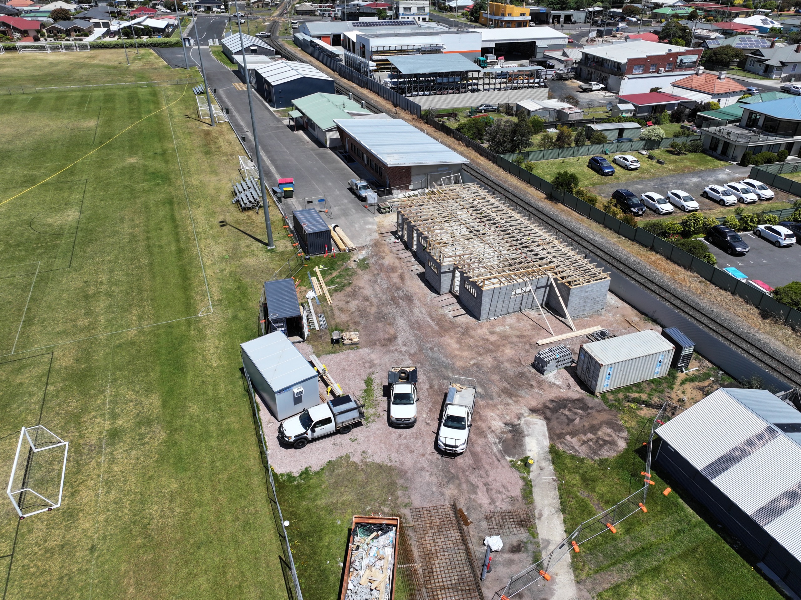 changeroom progress shot