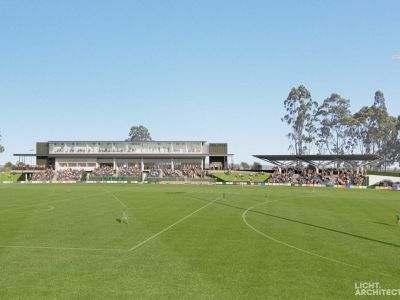 Render of proposed stands