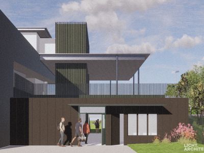 Render of proposed entrance