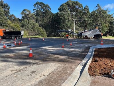 SC Ave footpath and asphalt