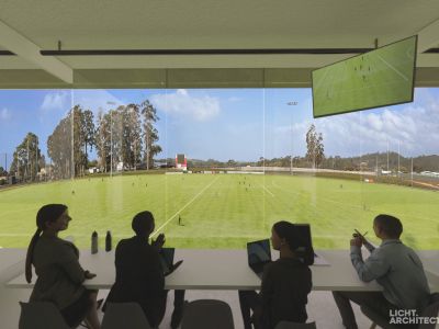 Render of coaches box outlook